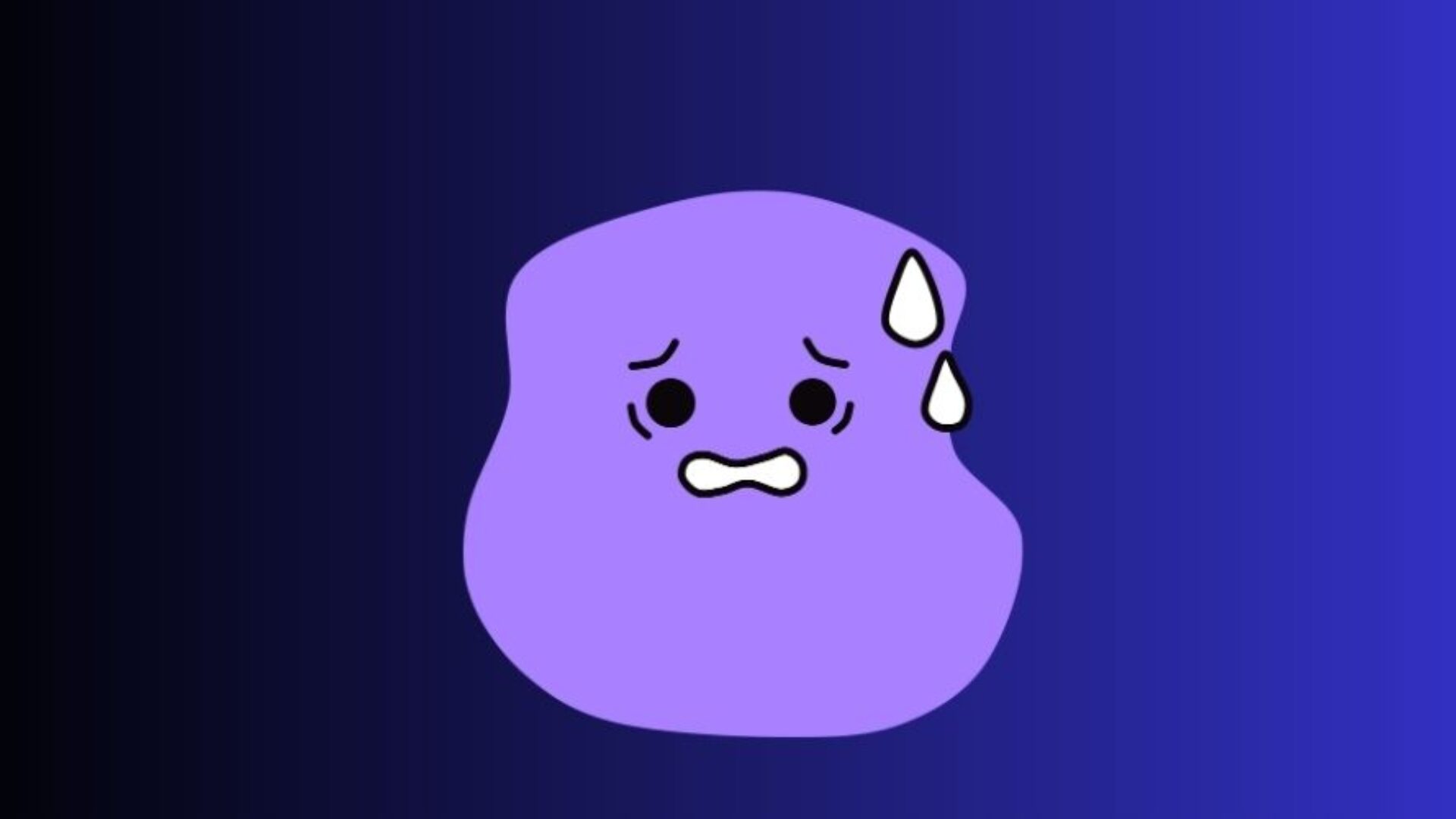 Caricatura de una persona sudando, como en referencia al agote de aprender sobre métricas